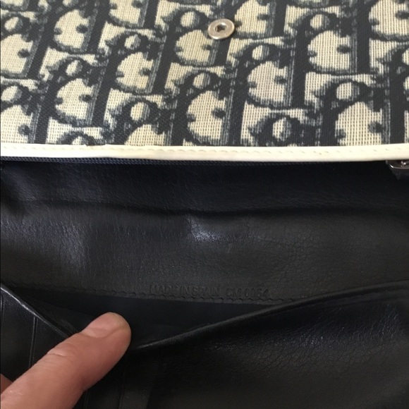 Authentic Christian Dior Trotter Continental PVC/Leather Wallet & Box - Picture 10 of 16